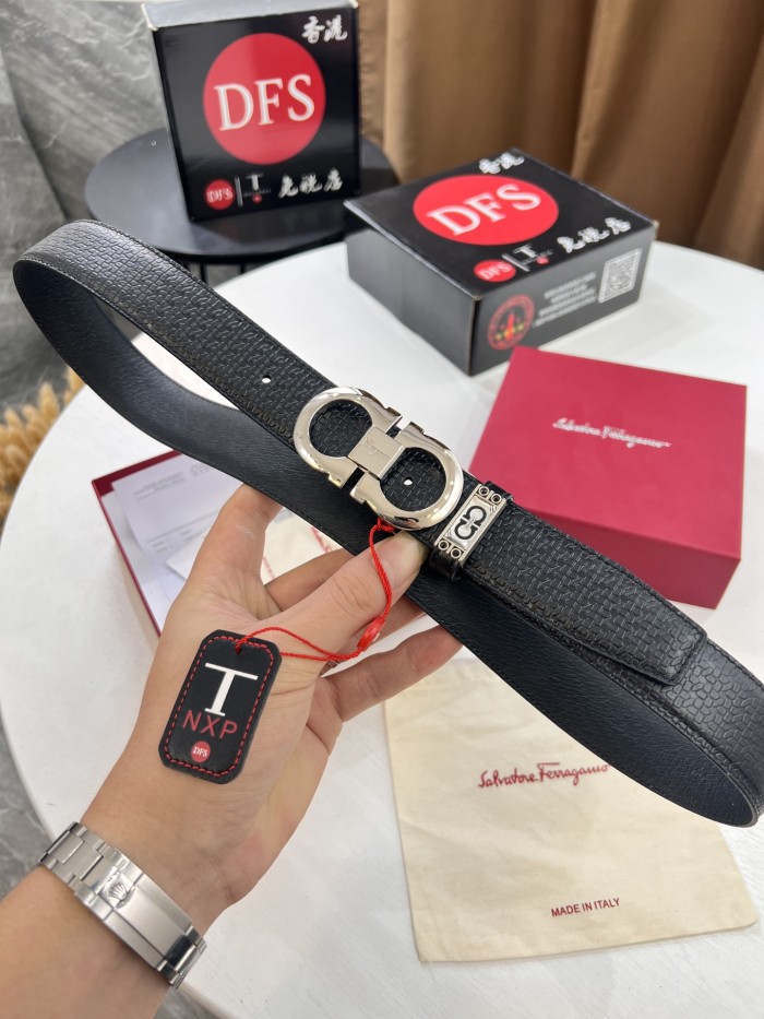 Streetwear Belt Ferragamo 321437 size:3.5cm