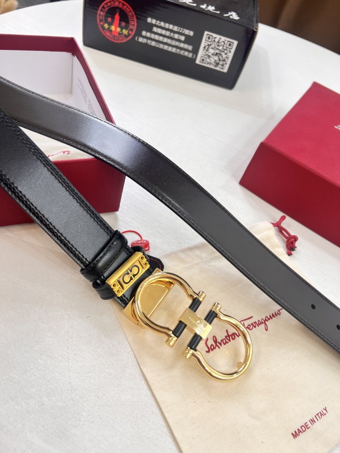 Streetwear Belt Ferragamo 321468 size:3.5cm