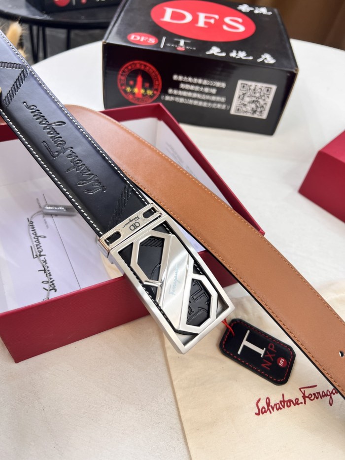 Streetwear Belt Ferragamo 321499 size:3.5cm