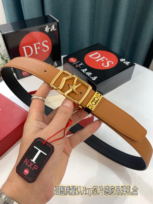 Streetwear Belt Ferragamo 321620 size:3.5cm