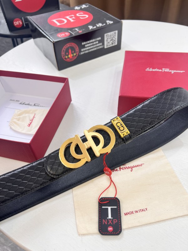 Streetwear Belt Ferragamo 321210 size:3.5cm