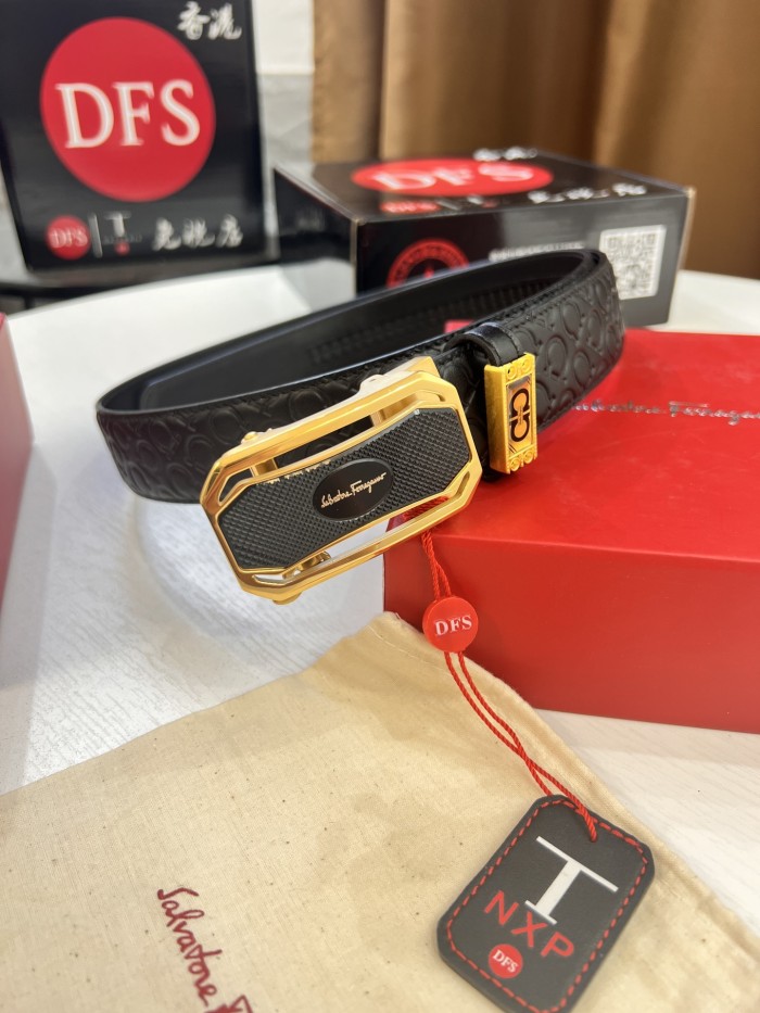 Streetwear Belt Ferragamo 321298 size:3.5cm