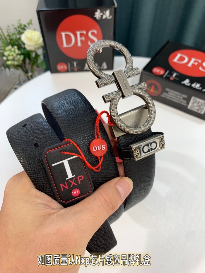 Streetwear Belt Ferragamo 321149 size:3.5cm