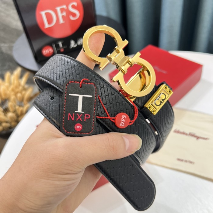 Streetwear Belt Ferragamo 320960 size:3.5cm