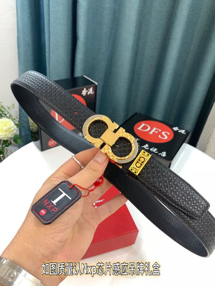 Streetwear Belt Ferragamo 321143 size:3.5cm