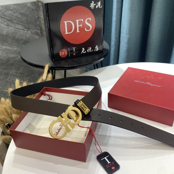 Streetwear Belt Ferragamo 320964 size:3.5cm