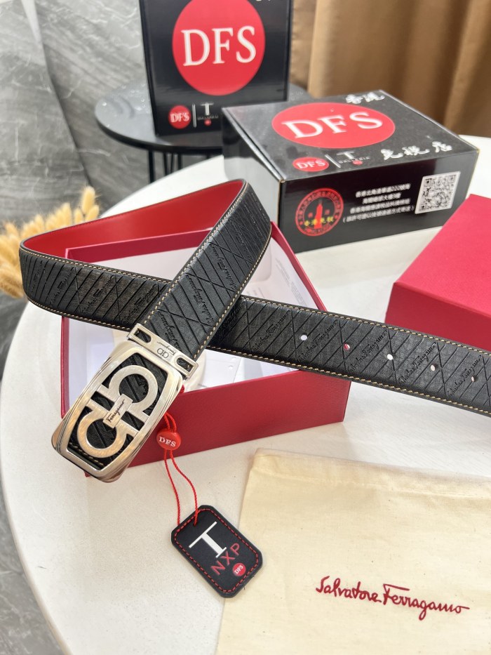 Streetwear Belt Ferragamo 321138 size:3.5cm