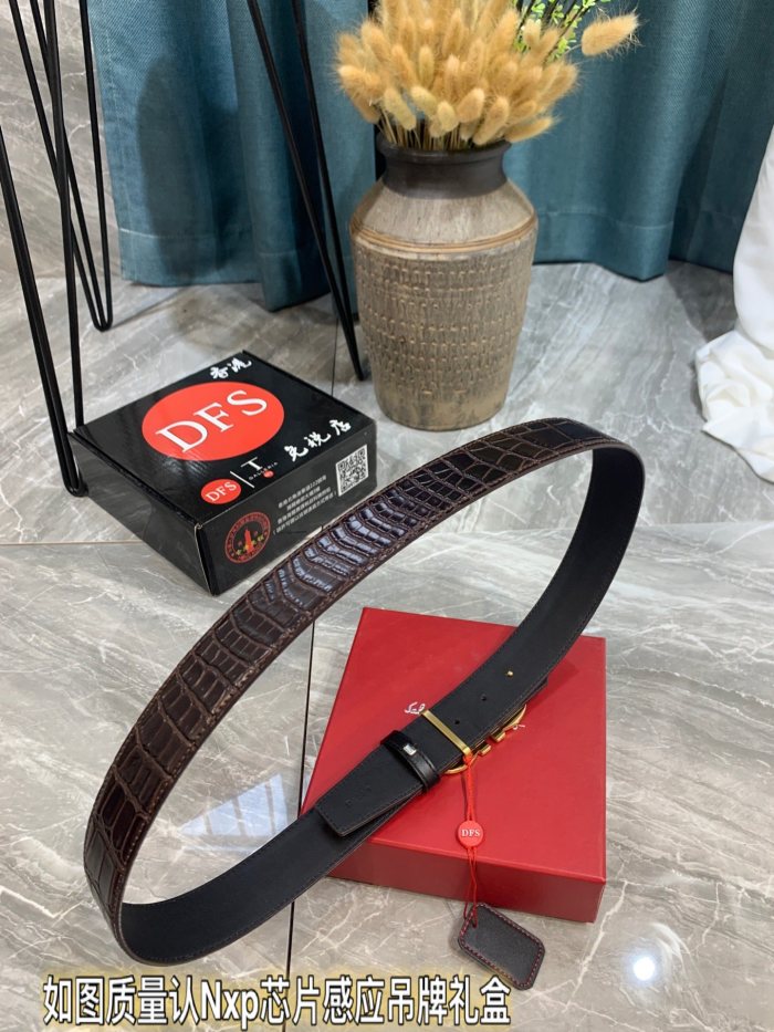 Streetwear Belt Ferragamo 321086 size:3.5cm