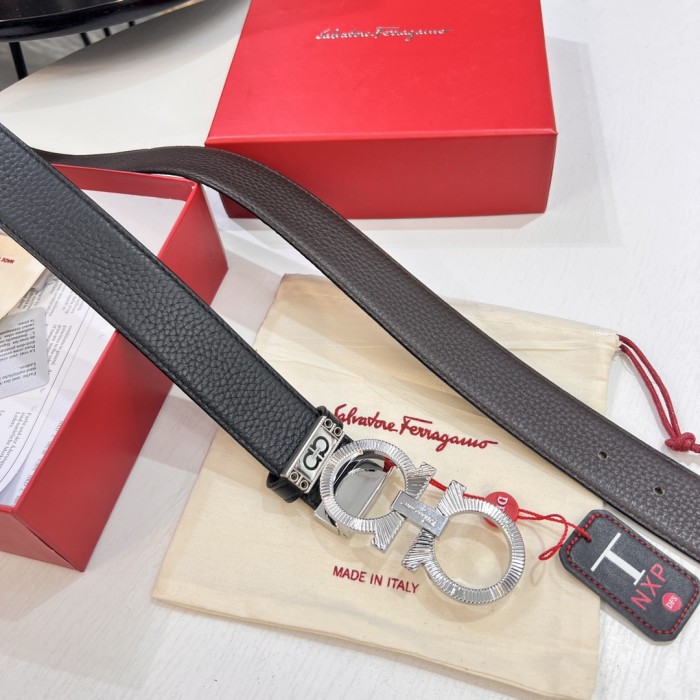 Streetwear Belt Ferragamo 320946 size:3.5cm