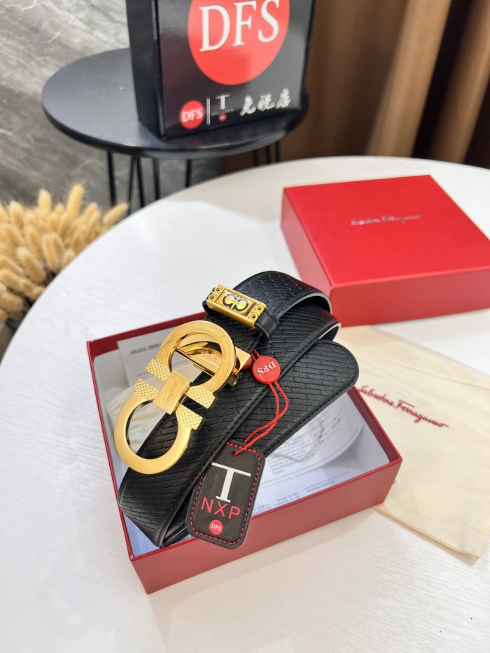 Streetwear Belt Ferragamo 320950 size:3.5cm