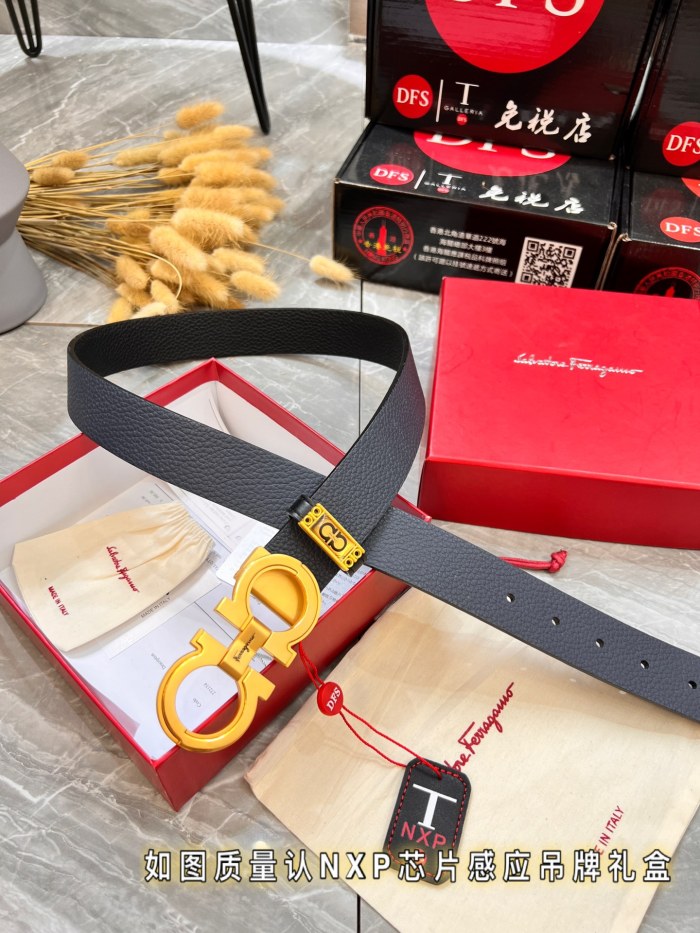 Streetwear Belt Ferragamo 321051 size:3.5cm