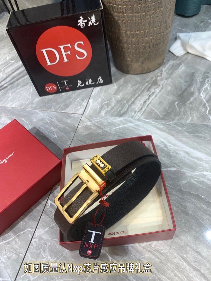 Streetwear Belt Ferragamo 321042 size:3.5cm