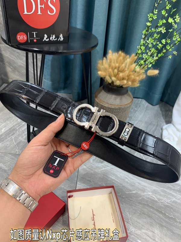 Streetwear Belt Ferragamo 321087 size:3.5cm