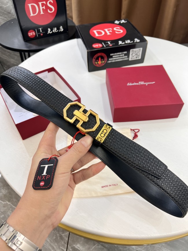 Streetwear Belt Ferragamo 320918 size:3.5cm