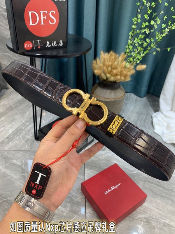 Streetwear Belt Ferragamo 321086 size:3.5cm