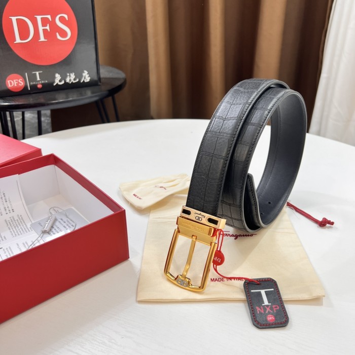 Streetwear Belt Ferragamo 320914 size:3.5cm