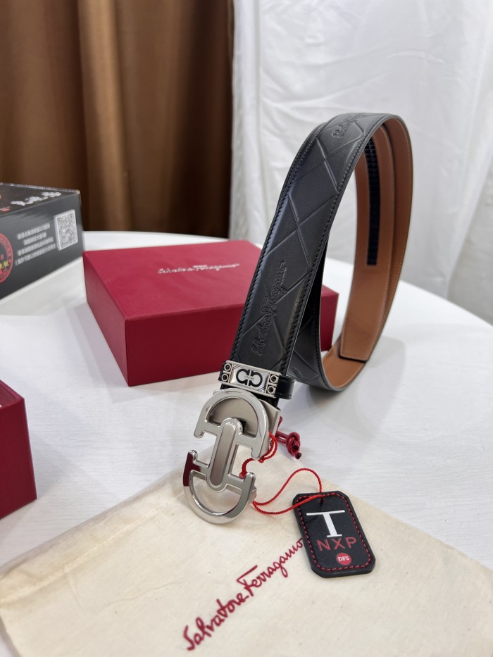 Streetwear Belt Ferragamo 320927 size:3.5cm