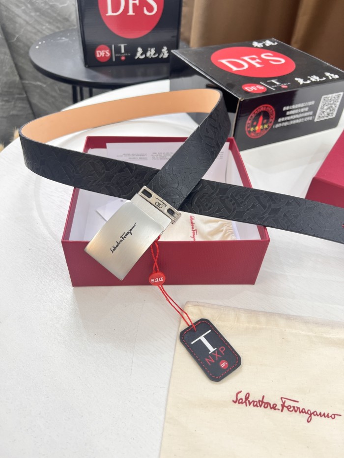 Streetwear Belt Ferragamo 320954 size:3.5cm