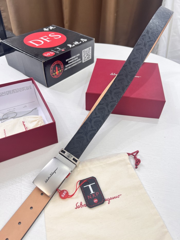 Streetwear Belt Ferragamo 320954 size:3.5cm