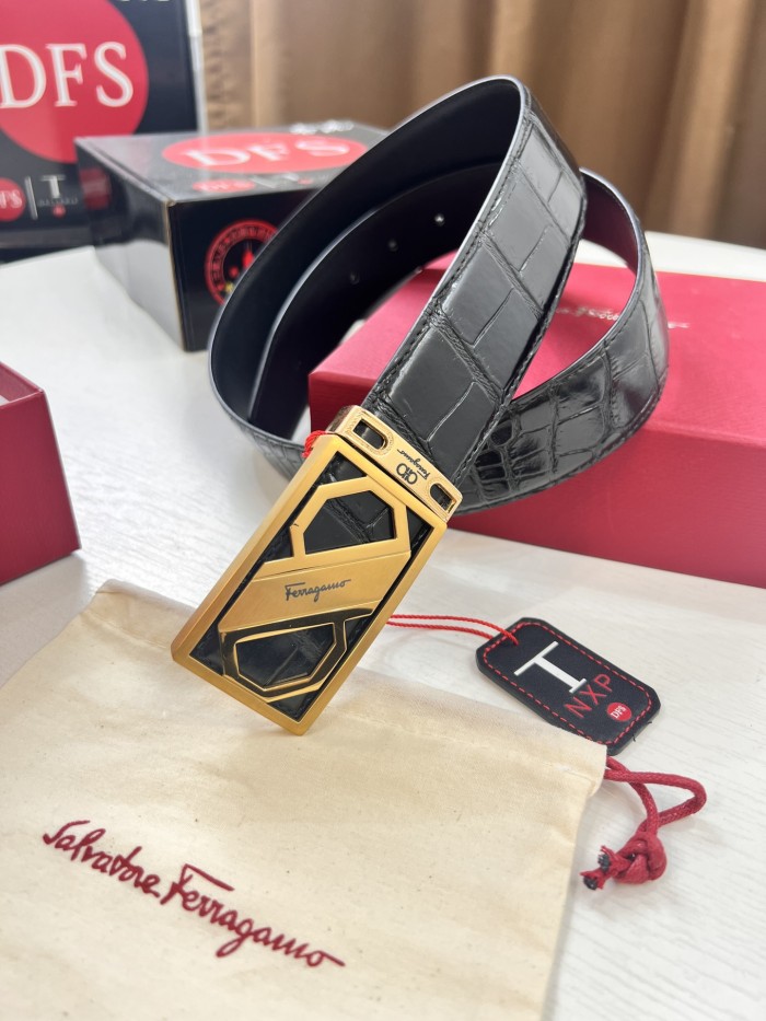 Streetwear Belt Ferragamo 321112 size:3.5cm