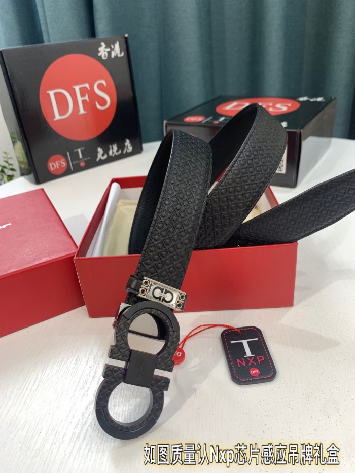 Streetwear Belt Ferragamo 321145 size:3.5cm