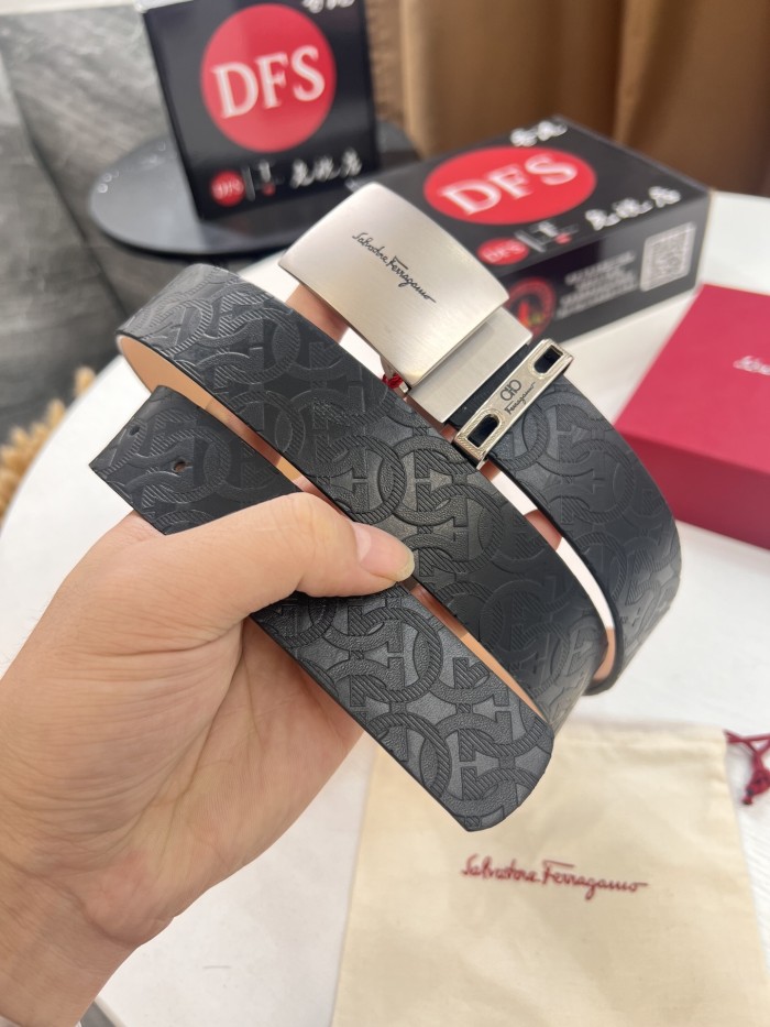 Streetwear Belt Ferragamo 320954 size:3.5cm