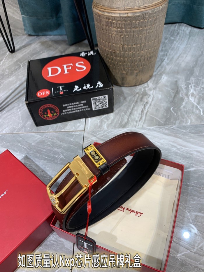 Streetwear Belt Ferragamo 321081 size:3.5cm