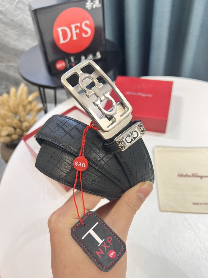 Streetwear Belt Ferragamo 321122 size:3.5cm