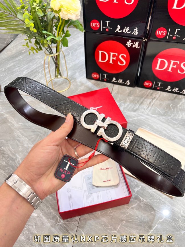 Streetwear Belt Ferragamo 321025 size:3.5cm