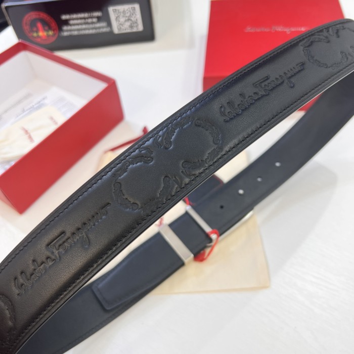 Streetwear Belt Ferragamo 320616 size:3.5cm