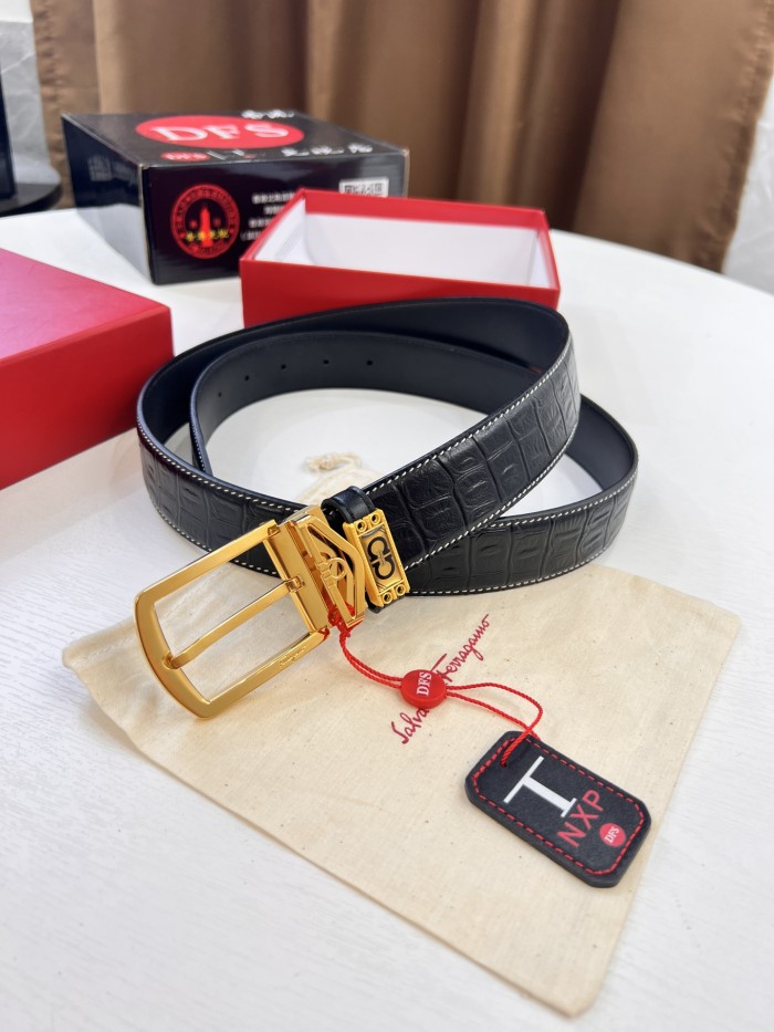Streetwear Belt Ferragamo 320371 size:3.5cm