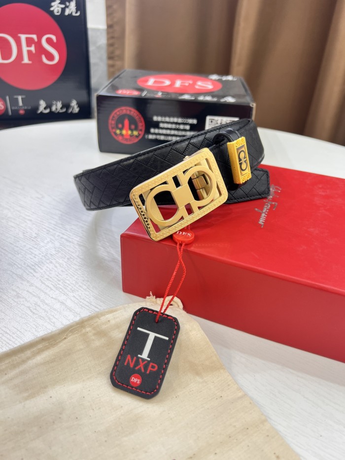 Streetwear Belt Ferragamo 320629 size:3.5cm