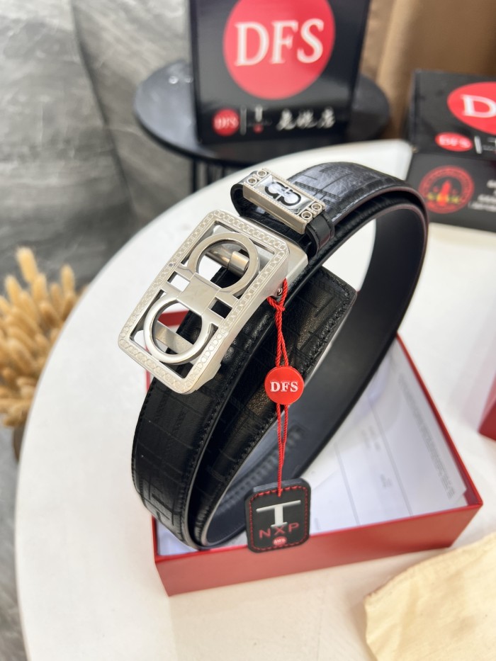 Streetwear Belt Ferragamo 320628 size:3.5cm