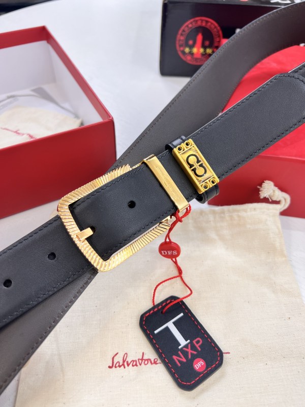 Streetwear Belt Ferragamo 320423 size:3.5cm