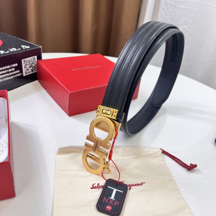 Streetwear Belt Ferragamo 320439 size:3.5cm