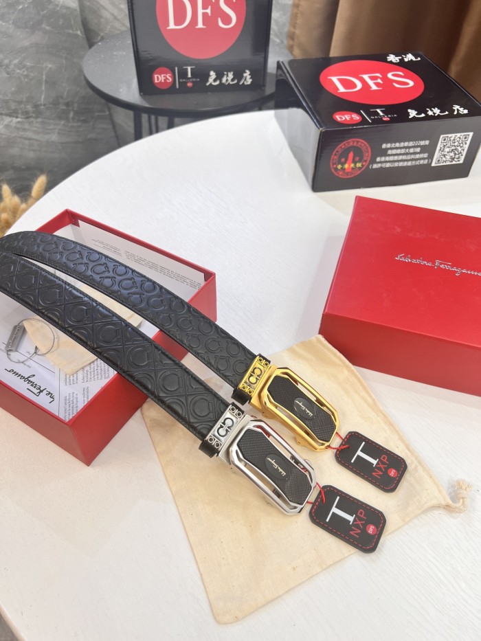 Streetwear Belt Ferragamo 320468 size:3.5cm