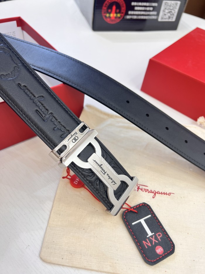 Streetwear Belt Ferragamo 320592 size:3.5cm