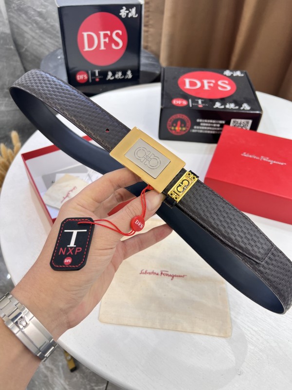 Streetwear Belt Ferragamo 320602 size:3.5cm