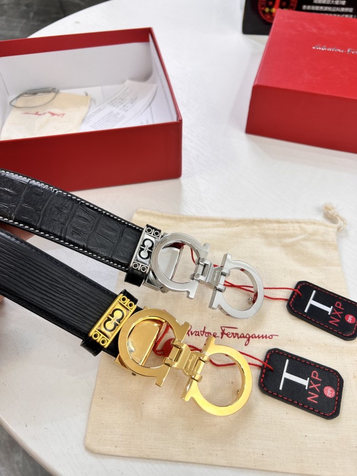 Streetwear Belt Ferragamo 320478 size:3.5cm
