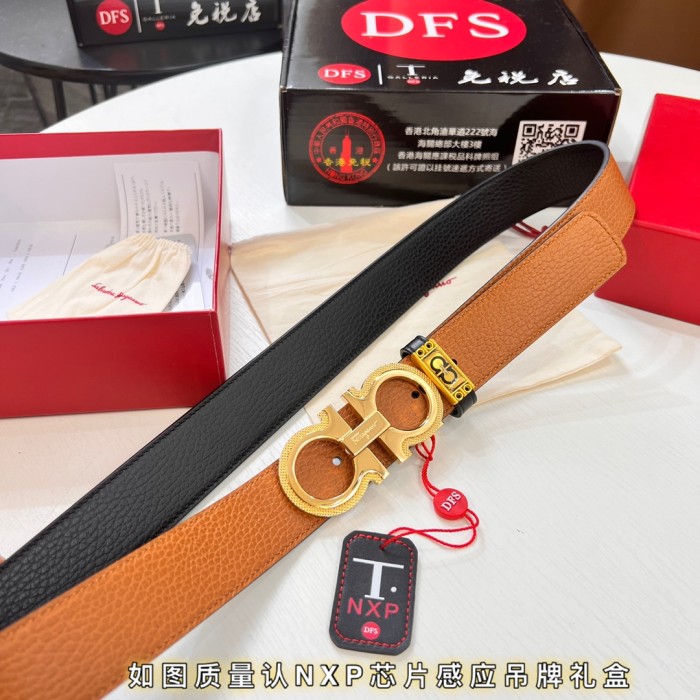 Streetwear Belt Ferragamo 320685 size:3.5cm