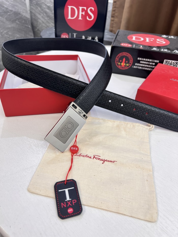 Streetwear Belt Ferragamo 320601 size:3.5cm