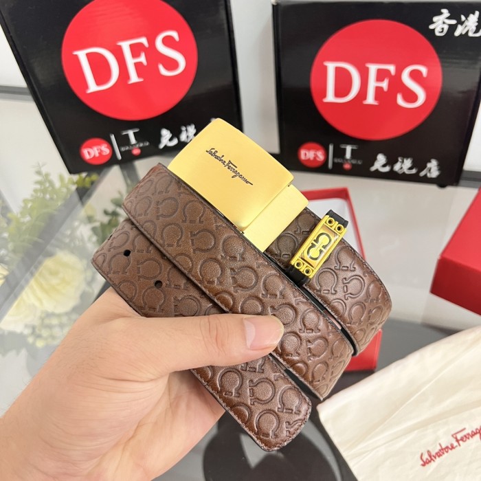 Streetwear Belt Ferragamo 320735 size:3.5cm