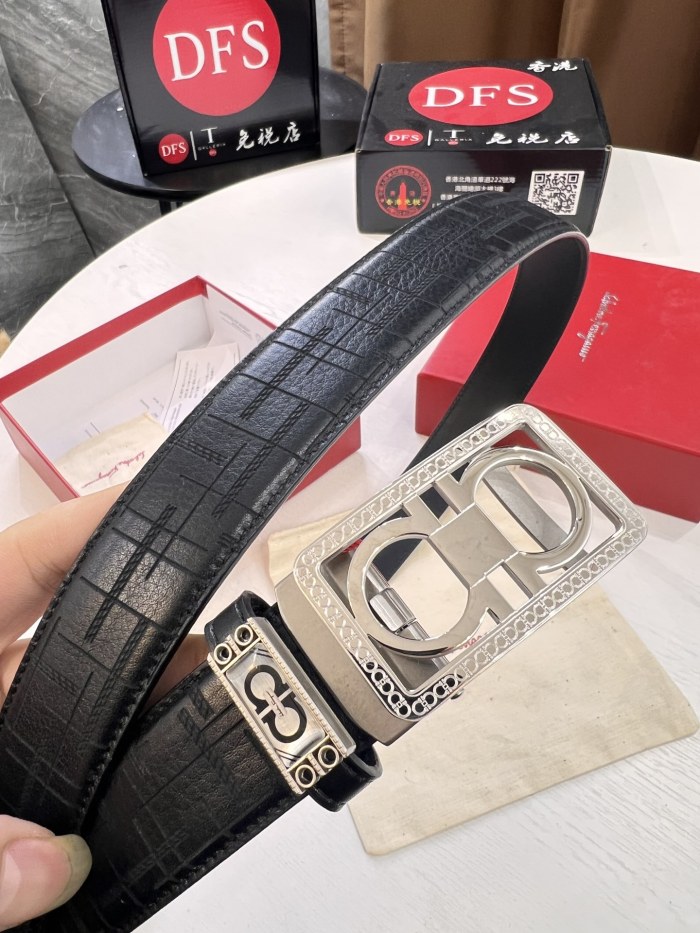Streetwear Belt Ferragamo 320628 size:3.5cm