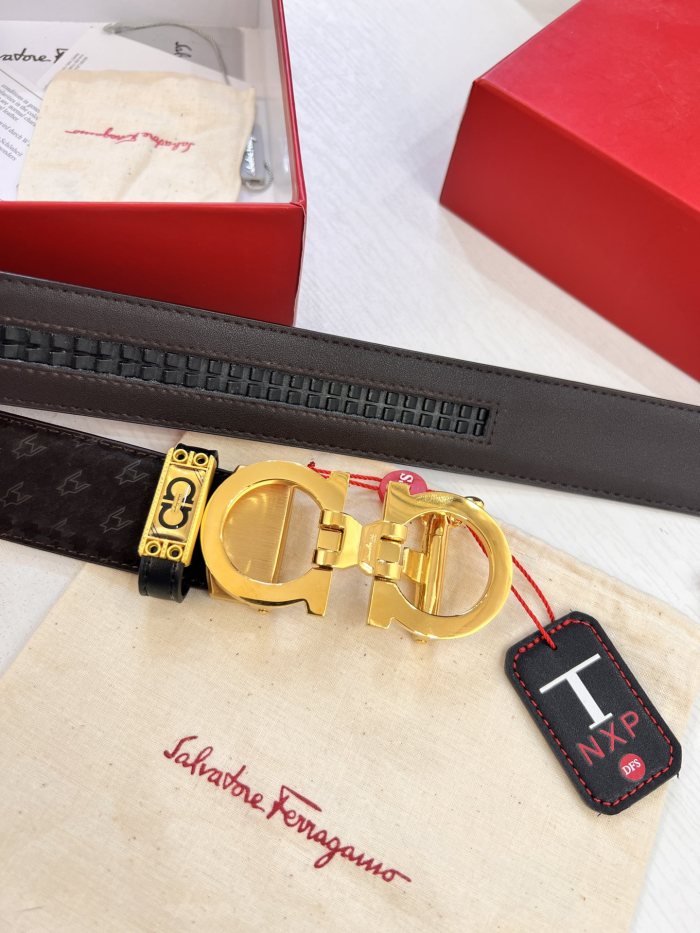 Streetwear Belt Ferragamo 320787 size:3.5cm