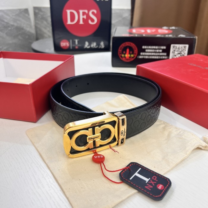 Streetwear Belt Ferragamo 320640 size:3.5cm