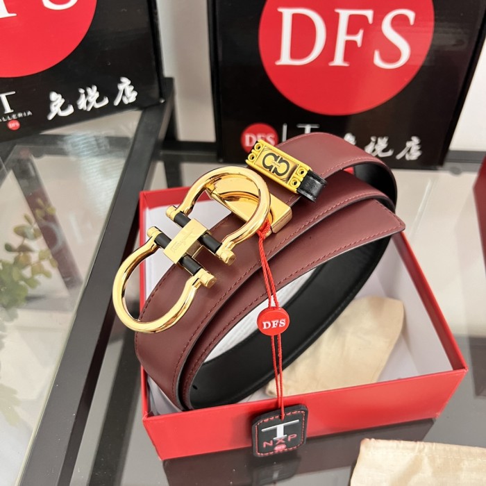 Streetwear Belt Ferragamo 320714 size:3.5cm