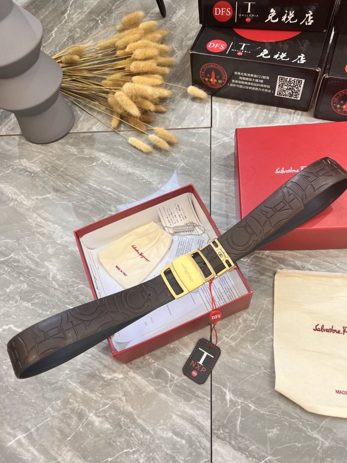 Streetwear Belt Ferragamo 320870 size:3.5cm