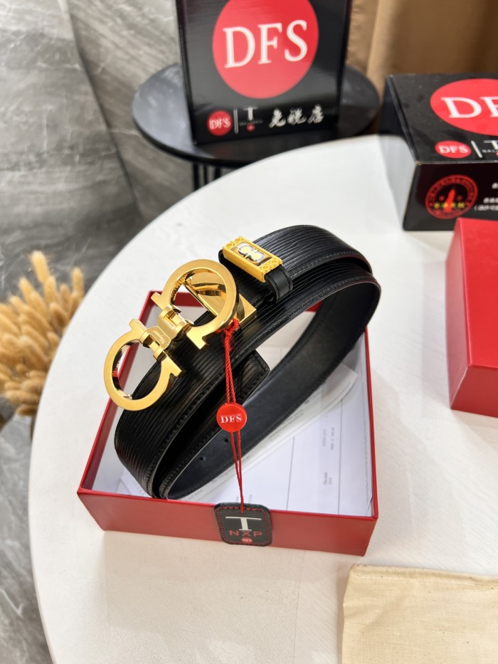 Streetwear Belt Ferragamo 320635 size:3.5cm