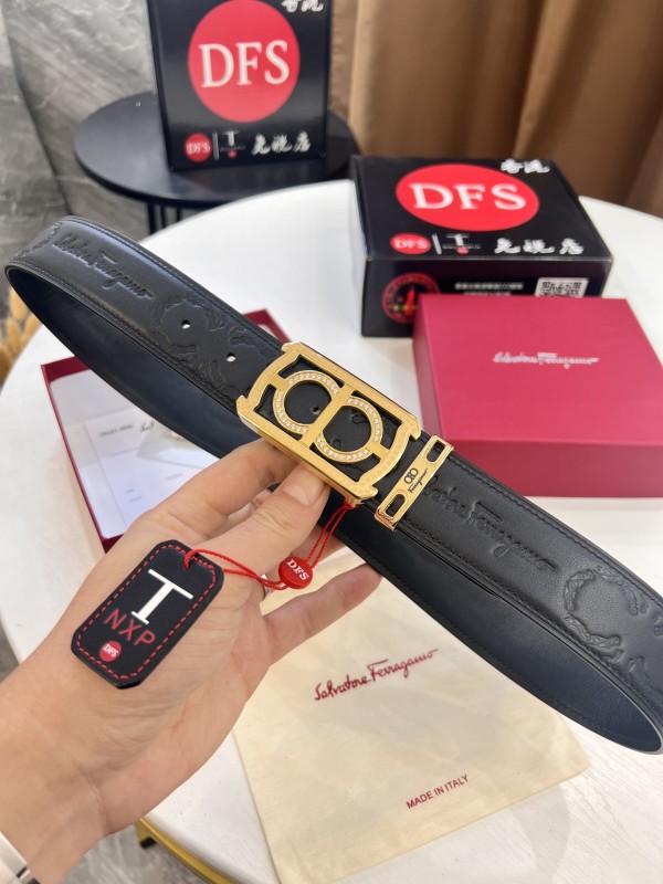 Streetwear Belt Ferragamo 320815 size:3.5cm