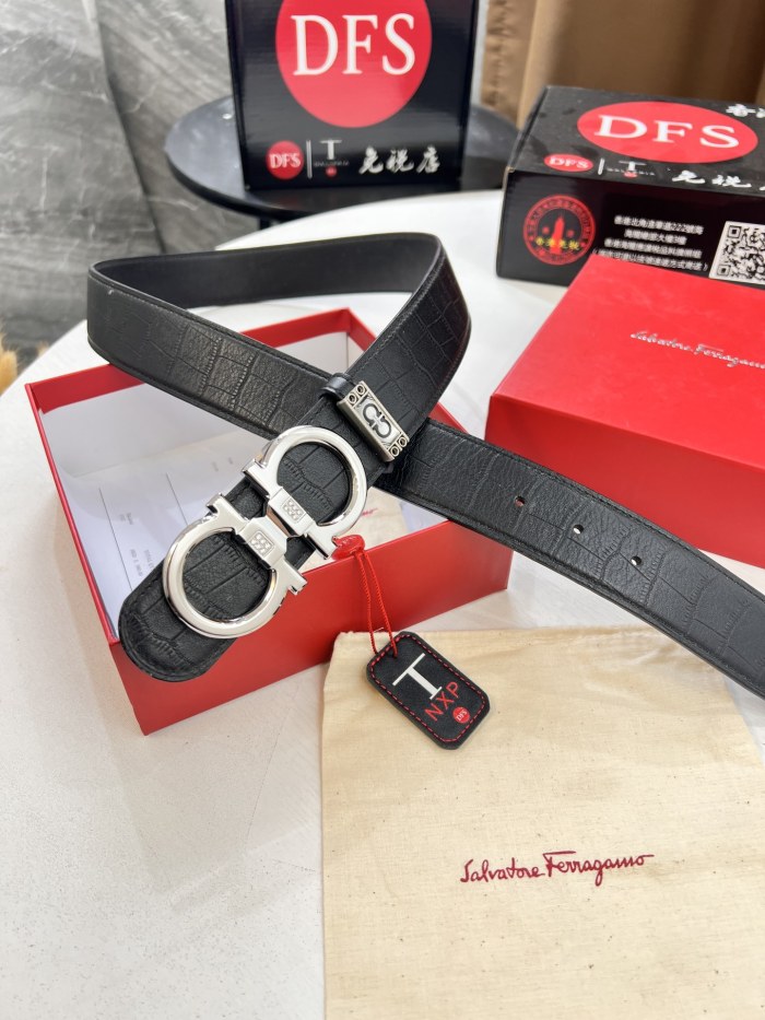 Streetwear Belt Ferragamo 320489 size:3.5cm